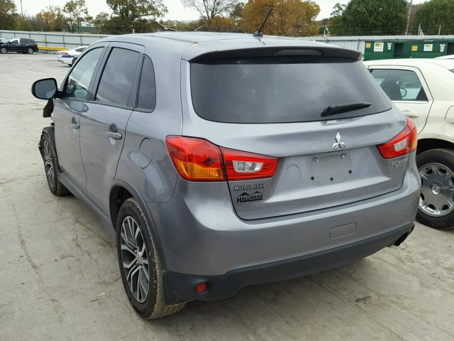 JA4AP3AU2GZ061739 - 2016 MITSUBISHI OUTLANDER GRAY photo 3