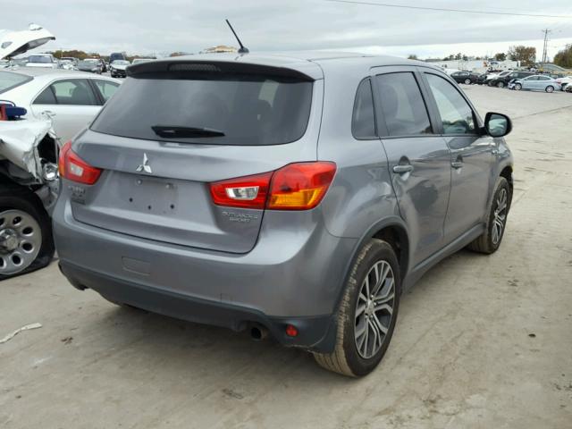 JA4AP3AU2GZ061739 - 2016 MITSUBISHI OUTLANDER GRAY photo 4