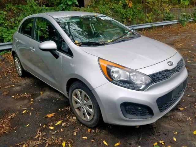 KNADM5A34D6171815 - 2013 KIA RIO LX SILVER photo 1