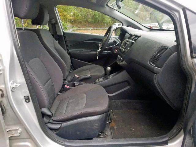 KNADM5A34D6171815 - 2013 KIA RIO LX SILVER photo 5