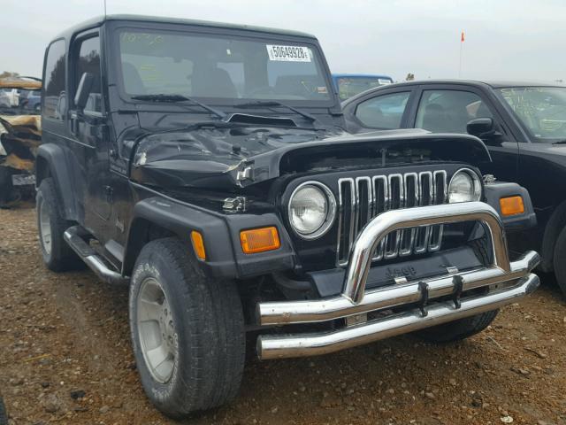 1J4FA29P1YP770367 - 2000 JEEP WRANGLER / BLACK photo 1