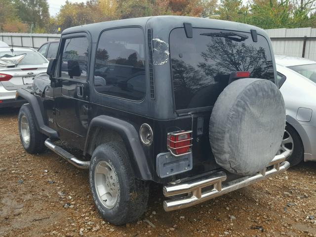 1J4FA29P1YP770367 - 2000 JEEP WRANGLER / BLACK photo 3