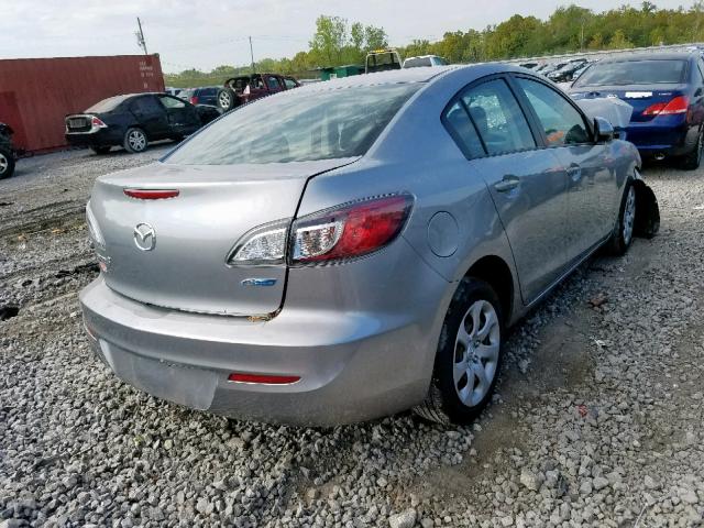 JM1BL1U74D1777343 - 2013 MAZDA 3 I SILVER photo 4