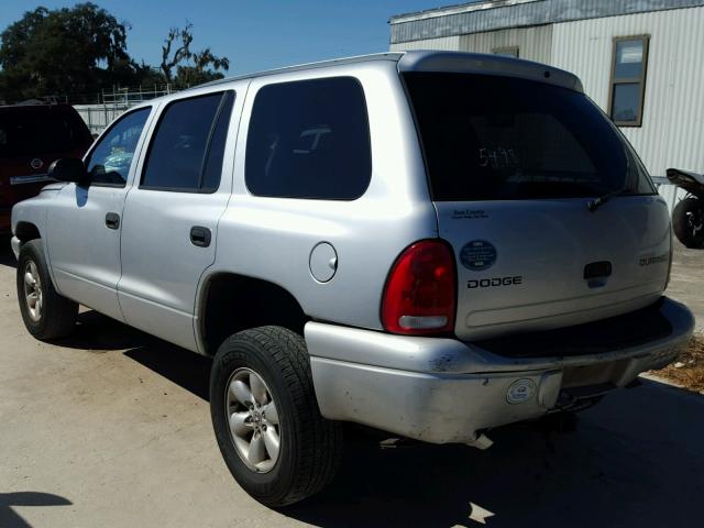 1D4HR38N93F573171 - 2003 DODGE DURANGO SP SILVER photo 3