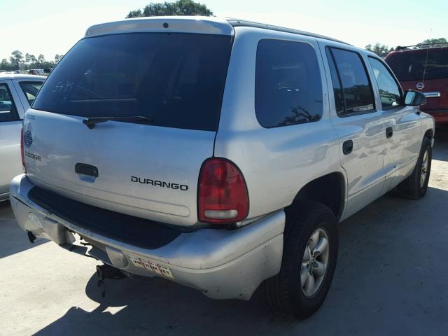 1D4HR38N93F573171 - 2003 DODGE DURANGO SP SILVER photo 4