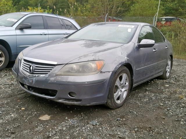 JH4KB16535C013910 - 2005 ACURA RL GRAY photo 2