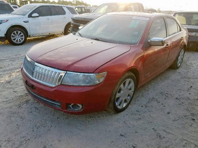 3LNHM26T68R660605 - 2008 LINCOLN MKZ RED photo 2