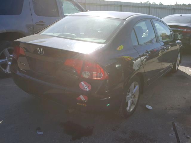 2HGFA16918H325641 - 2008 HONDA CIVIC EXL BLACK photo 4