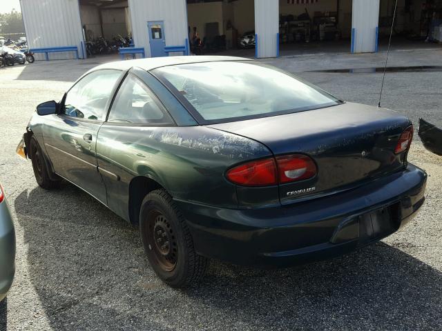 1G1JC124027467732 - 2002 CHEVROLET CAVALIER GREEN photo 3