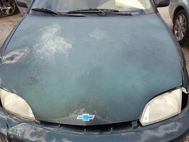 1G1JC124027467732 - 2002 CHEVROLET CAVALIER GREEN photo 7