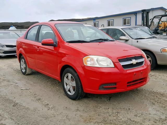 KL1TD5DE7AB088241 - 2010 CHEVROLET AVEO LS RED photo 1