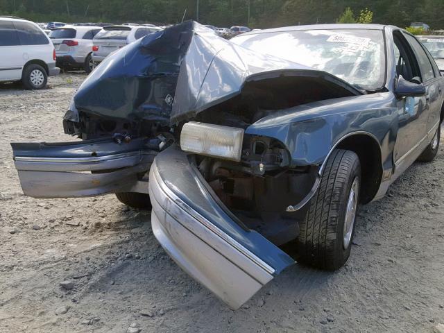 1G1BL53E9PR111553 - 1993 CHEVROLET CAPRICE CL BLUE photo 9