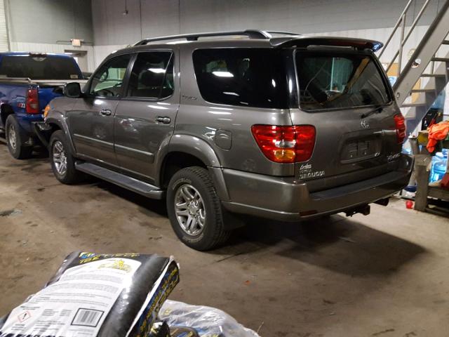 5TDBT48A34S208395 - 2004 TOYOTA SEQUOIA LI GRAY photo 3