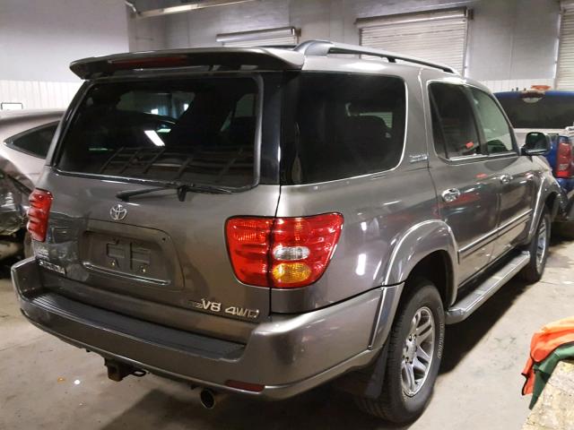 5TDBT48A34S208395 - 2004 TOYOTA SEQUOIA LI GRAY photo 4