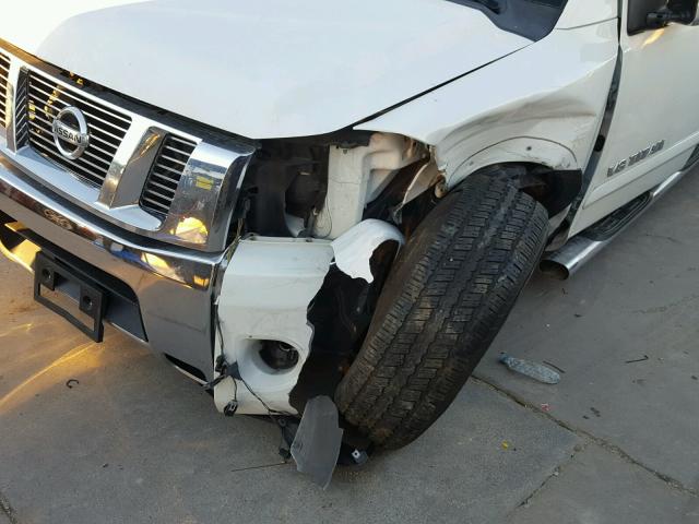 1N6BA0ED2FN512868 - 2015 NISSAN TITAN S WHITE photo 9