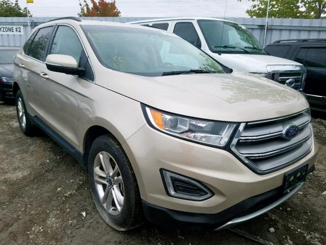 2FMPK4J88HBC46126 - 2017 FORD EDGE SEL GOLD photo 1