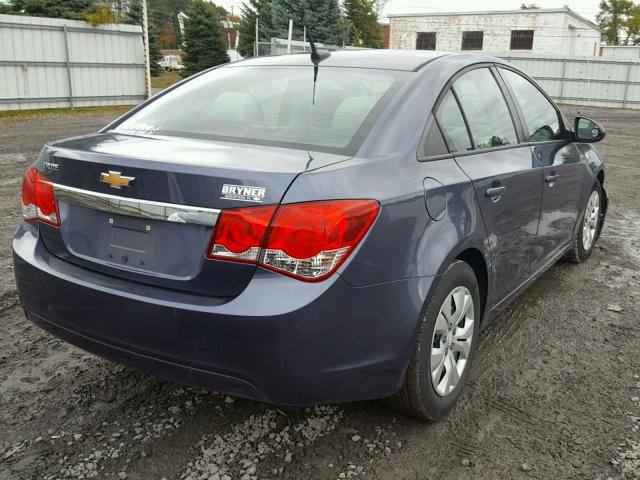 1G1PA5SG4D7314985 - 2013 CHEVROLET CRUZE LS BLUE photo 4