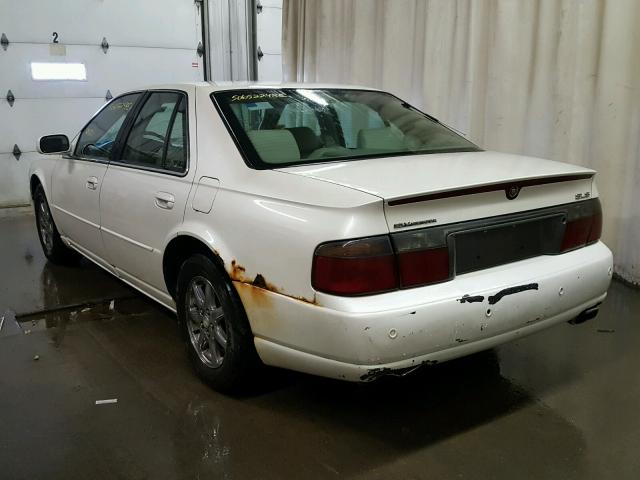 1G6KS54Y12U226689 - 2002 CADILLAC SEVILLE SL WHITE photo 3