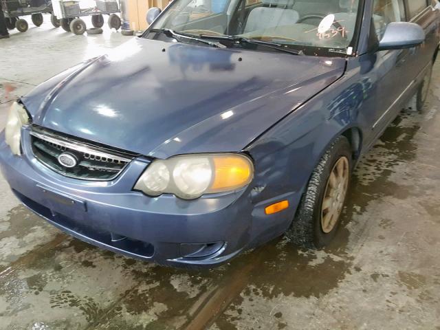 KNAFB161635119539 - 2003 KIA SPECTRA GS BLUE photo 9