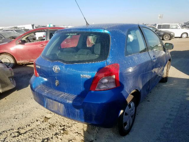 JTDJT923975114650 - 2007 TOYOTA YARIS BLUE photo 4