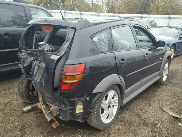 5Y2SL65816Z402213 - 2006 PONTIAC VIBE BLACK photo 4