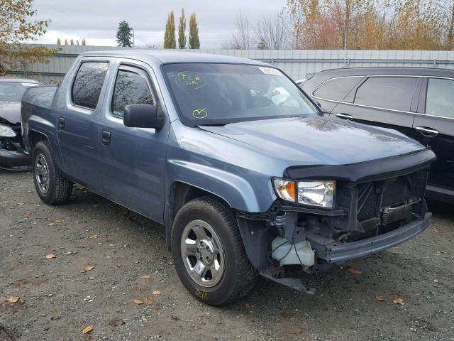 2HJYK16257H521051 - 2007 HONDA RIDGELINE BLUE photo 1