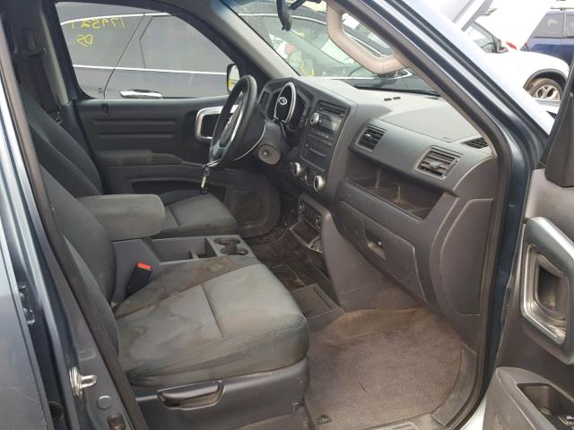 2HJYK16257H521051 - 2007 HONDA RIDGELINE BLUE photo 5