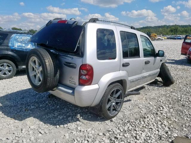 1J8GL58K25W687715 - 2005 JEEP LIBERTY LI SILVER photo 4