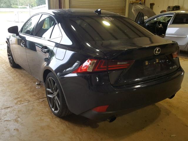 JTHBF1D24E5016901 - 2014 LEXUS IS 250 BLACK photo 3