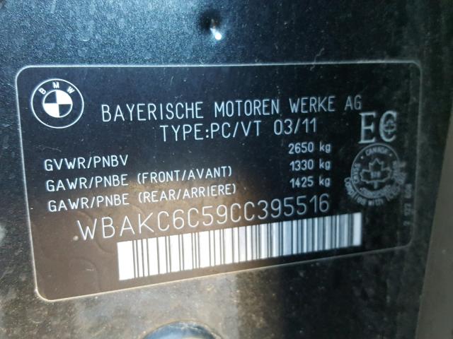 WBAKC6C59CC395516 - 2012 BMW 750I XDRIV BLACK photo 10