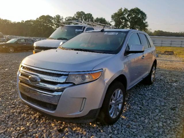 2FMDK3KC8BBA50193 - 2011 FORD EDGE LIMIT SILVER photo 2