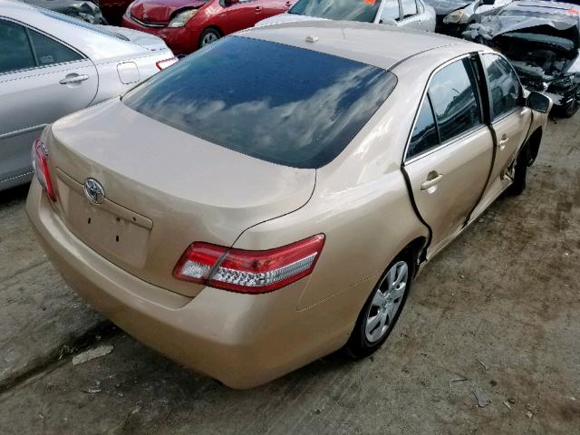 4T1BF3EK8AU014379 - 2010 TOYOTA CAMRY BASE GOLD photo 4