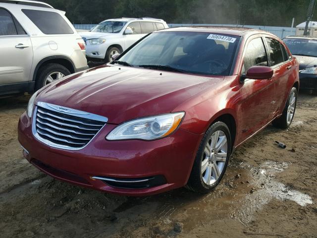 1C3CCBBB1DN593329 - 2013 CHRYSLER 200 TOURIN RED photo 2