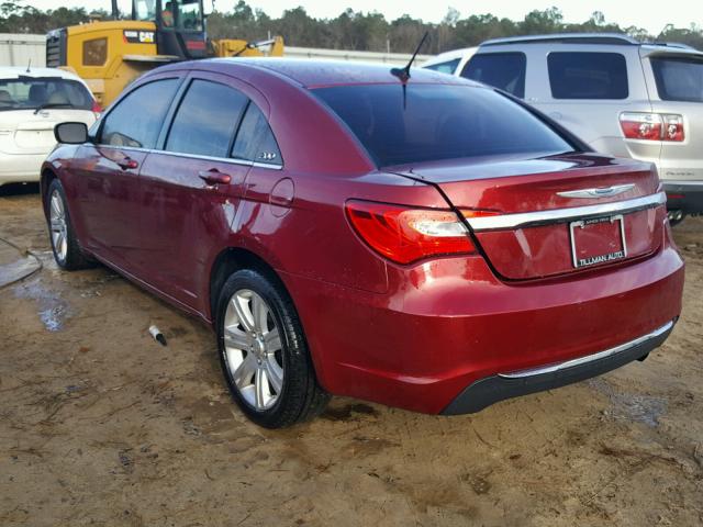 1C3CCBBB1DN593329 - 2013 CHRYSLER 200 TOURIN RED photo 3