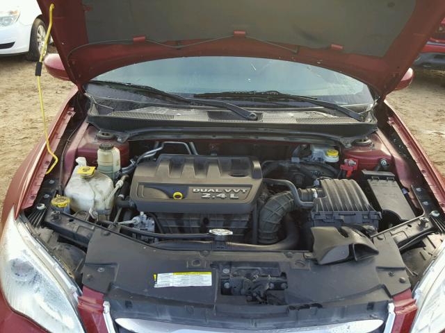 1C3CCBBB1DN593329 - 2013 CHRYSLER 200 TOURIN RED photo 7