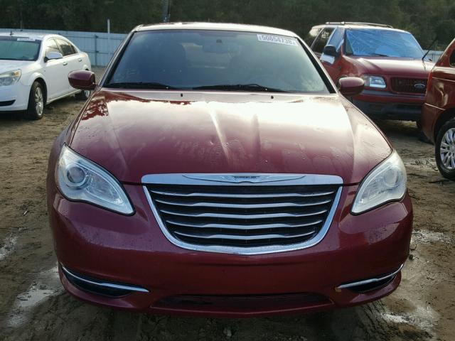 1C3CCBBB1DN593329 - 2013 CHRYSLER 200 TOURIN RED photo 9