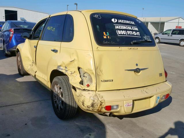 3A4FY58B67T600292 - 2007 CHRYSLER PT CRUISER YELLOW photo 3