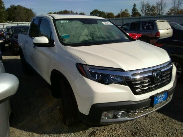 5FPYK3F73KB018359 - 2019 HONDA RIDGELINE WHITE photo 1