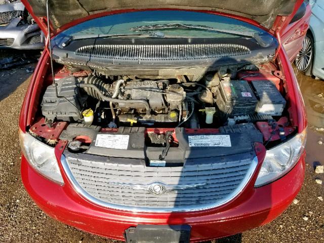 2C4GP44381R374823 - 2001 CHRYSLER TOWN & COU RED photo 7