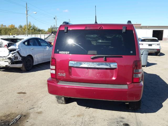 1J4PN5GKXBW523363 - 2011 JEEP LIBERTY LI RED photo 10