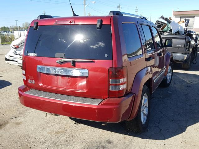 1J4PN5GKXBW523363 - 2011 JEEP LIBERTY LI RED photo 4