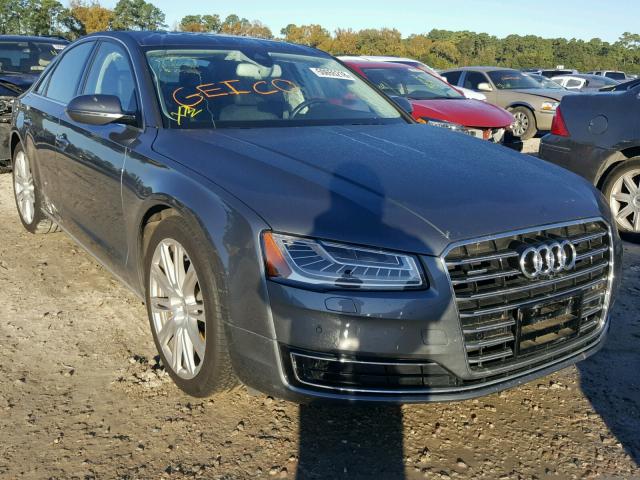 WAUJGAFD1FN038619 - 2015 AUDI A8 QUATTRO GRAY photo 1