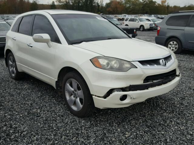 5J8TB18278A000409 - 2008 ACURA RDX WHITE photo 1