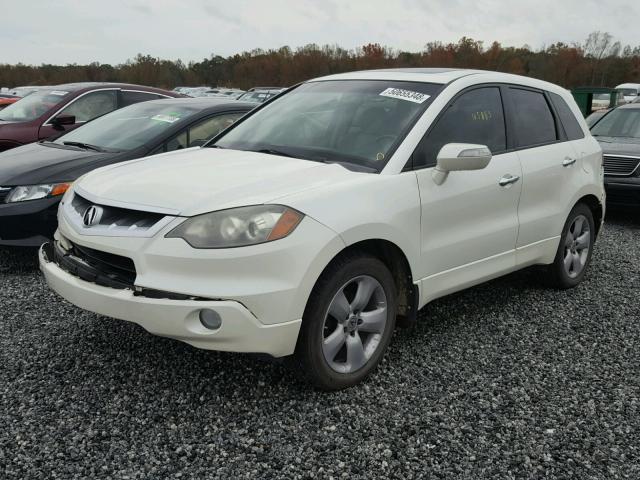 5J8TB18278A000409 - 2008 ACURA RDX WHITE photo 2