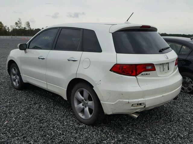 5J8TB18278A000409 - 2008 ACURA RDX WHITE photo 3