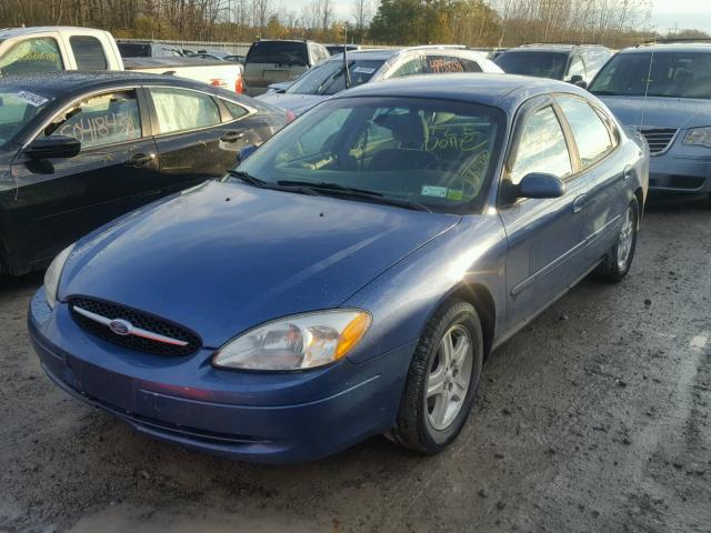 1FAHP56S32G173581 - 2002 FORD TAURUS SEL BLUE photo 2