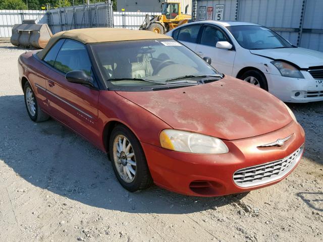 1C3EL45U91N626803 - 2001 CHRYSLER SEBRING LX RED photo 1