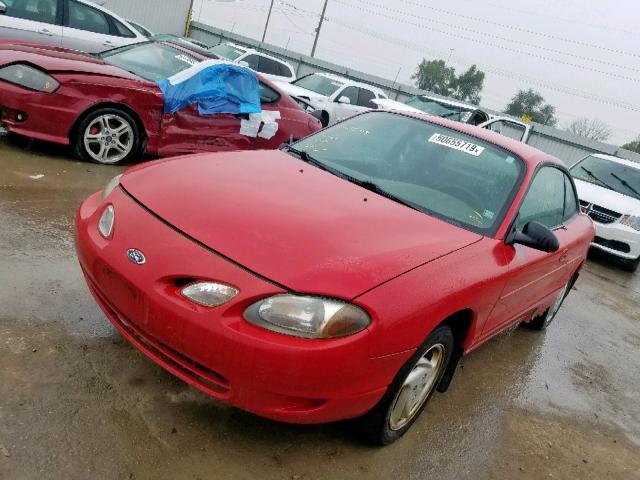 3FAFP11322R111372 - 2002 FORD ESCORT ZX2 RED photo 2