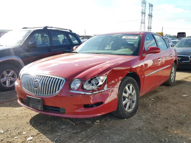 2G4WD582381144171 - 2008 BUICK LACROSSE C RED photo 2