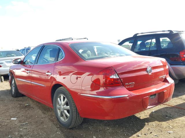 2G4WD582381144171 - 2008 BUICK LACROSSE C RED photo 3